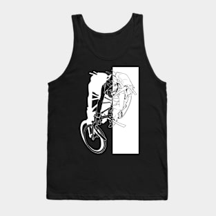 Road Samurai White Tank Top